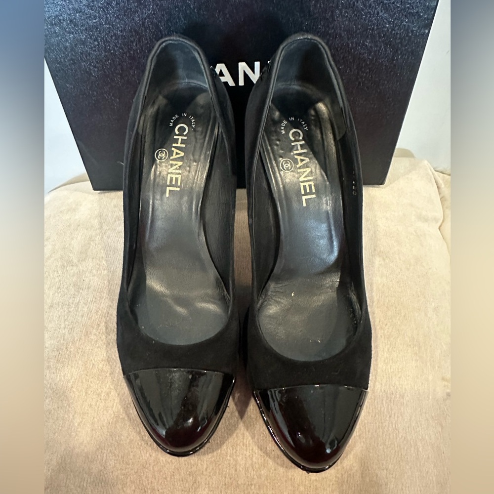 CHANEL heels Black Leather - Picture 3 of 12